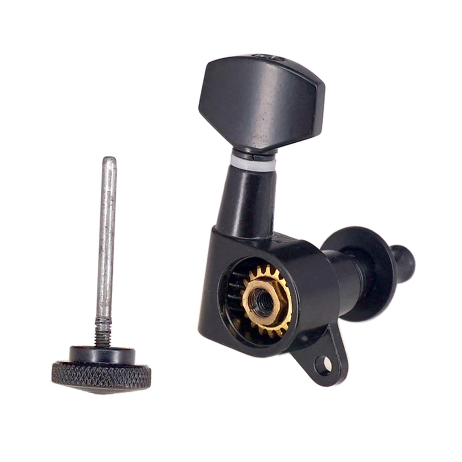 LeeQinersw Guitar String Locking Tuners Tuning Pegs Guitar Black 6R Machine Heads Acoustic Electric Guitar Parts Accessories