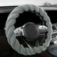 thumbnail image 1 of Funda para volante de coche con decoración suave, cálida y antideslizante. Protector universal para volantes de 14 a 15 pulgadas., 1 of 9