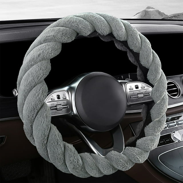 TIMIFIS Steering Wheel Covers Car Steering Wheel Cover with Soft Warm Non-Slip Car Decoration Car Wheel Protector Universal Fits 14-15 Inches Other Exterior Accessories