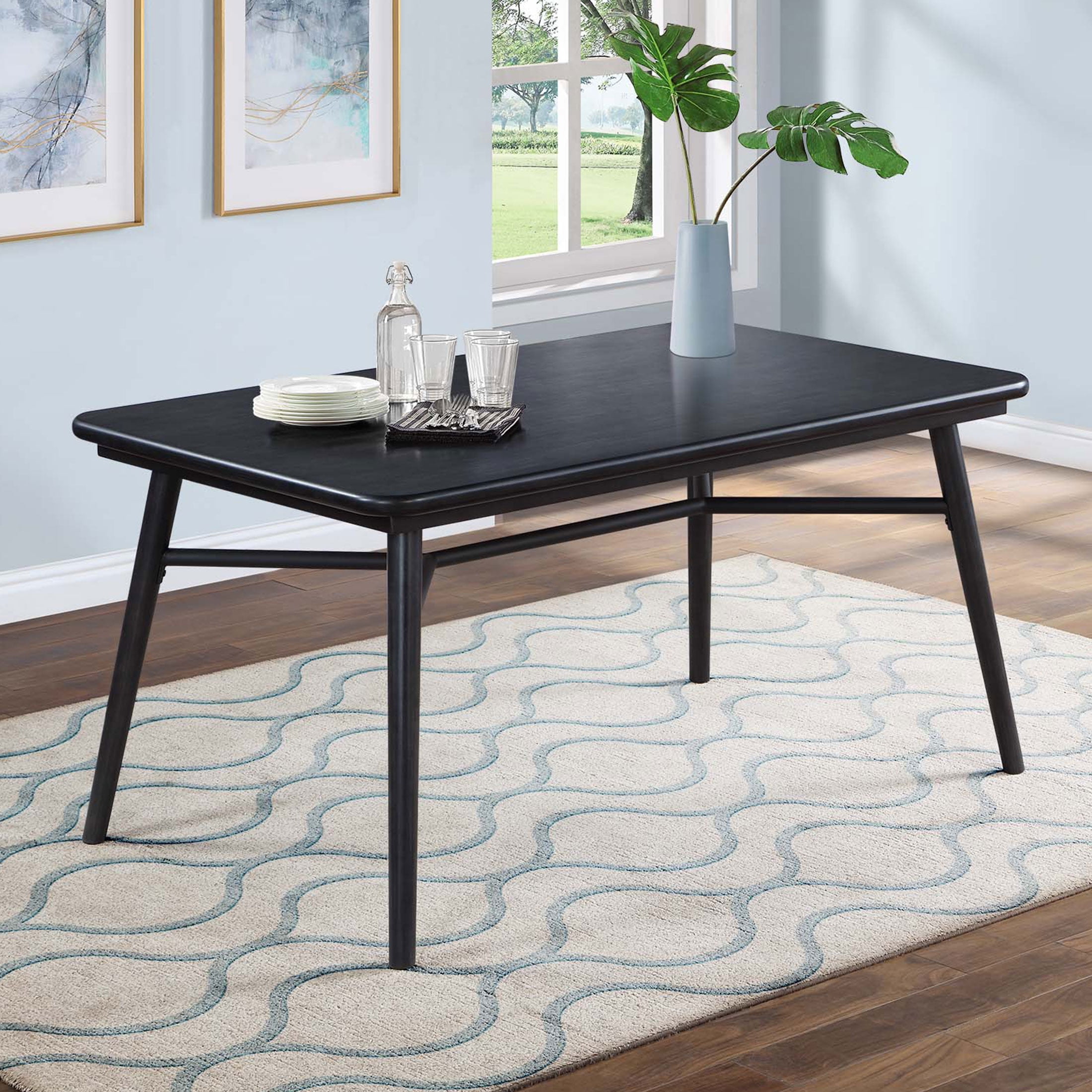 BHG Adlin Round Dining Table – Modern Charcoal Finish