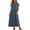 Dark Blue, variant on Vivianyo HD Women's Pluse Size Casual Crew Neck Light Denim Maxi Dress, Womens Loose Straight Short Sleeve Long Dresses for Vacation, Women's Blue, Sizes S-5XL