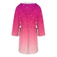 thumbnail image 5 of MEICHEN Bath Robes for Women Fashion Plush Fleece Hooded Bathrobe Thick Nightgown with Pockets Sleepwear Women's Essentials Summer Loungewear, 5 of 5