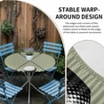 thumbnail image 5 of Round Fitted Tablecloth with Elastic Golf Ball Club Tablecloths Waterproof Oil Proof Game Sports Sage Green Table Cover for Kitchen Dinner Holiday Party Picnic Fits Tables up to 36"- 44" Diameter, 5 of 9