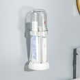 thumbnail image 1 of Wall Mounted Toothbrush Holder Set Punch Free Durable Material Ventilated for Hotel Dormitory Toiletry Use, 1 of 3