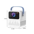 thumbnail image 3 of Proyector con Wifi Y Bluetooth Proyector de Alta Definición Proyector Wifi 120Ansi Proyector de Vídeo para el Hogar Hdmi / Av / Usb / Laptop / Ios Y Teléfono Inteligente Android con Su Aplicación de G, 3 of 9