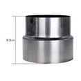 thumbnail image 3 of Stainless Steel Flue Liner Reducer Chimney Adaptor Stove Pipe Connector for Heating Air Conditioning Venting Multiple Sizes Available Non-Integrated Options, 3 of 11