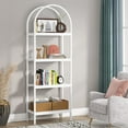 thumbnail image 6 of Tribesigns 70.8 inches Bookcase, Industrial 4 Shelves Wood Open Bookshelf, White, 6 of 6