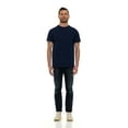 thumbnail image 2 of SOCKS'NBULK 6 Pack Men's Solid Colors Cotton T-Shirts Short Sleeve Lightweight Tees, Bulk Navy and White, Size Large, 2 of 5