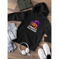 thumbnail image 3 of Happy Halloween Spooky Pumpkin  Hoodie Juniors -Image by Shutterstock,  Small, 3 of 4