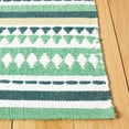 thumbnail image 3 of SAFAVIEH Montauk Kenyon Southwestern Cotton Area Rug, Green/Ivory, 5' x 8', 3 of 8