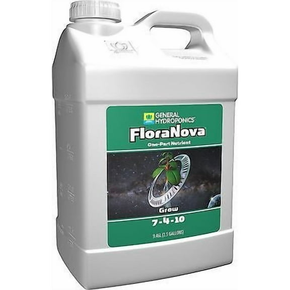 General Hydroponics FloraNova Grow Fertilizer, 2.5 gal