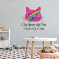 thumbnail image 2 of What Greater Gift than The Love of the Cat - Cat Wall Decal Quote- Vinyl Lettering Sayings Bedroom Dorm Nursery Decor-Size : 10" x 10"., 2 of 4