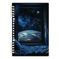 thumbnail image 7 of FORMRS 1-Subject Spiral Notebook 8" x 5" College Ruled 60 Refillable Sheet A5 Hard Cover, 2 Pack, Window Earth, 7 of 7