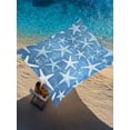 thumbnail image 2 of Sun Shade Sail 8'x10' Blue Starfish Rectangle Sun Shade Sails Canopy Waterproof Summer Ocean Wood Grain Outdoor Sunshades Sand UV Block Cover Shades Cloth for Patio Backyard Garden Deck Porch Lawn, 2 of 9