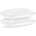 Bed Pillows King Size Set of 2, (White) Gusseted Bed Pillows for