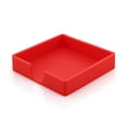 thumbnail image 3 of Blesiya 4 posavasos redondos de silicona para tazas, portavasos, mantel individual para vajilla rojo, 3 of 8