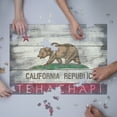 thumbnail image 3 of Tehachapi, California, Rustic State Flag (1000 Piece Puzzle, Size 19x27, Challenging Jigsaw Puzzle for Adults and Family, Made in USA), 3 of 4