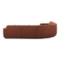 thumbnail image 5 of Moe's Home Collection Roman L-Shaped Sectional Rust Fabric Sectionals, 5 of 6