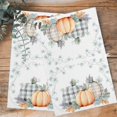 thumbnail image 4 of Fall Pumpkins Kitchen Towels Set of 2, Water Absorbent Dish Towel, Thanksgiving Country Maple Leaf Plant Decorative Hand Towels - Quick Drying Cloth for Cooking Baking, 18x28 Inch, 4 of 8