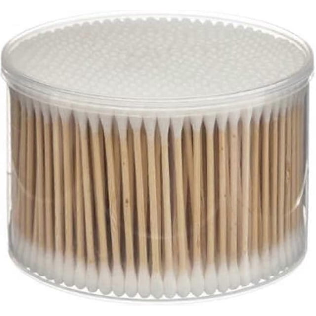 500 X Bamboo Cotton Buds 100% Cotton Tip Natural Stem Resistant Durable Ecological (8cm)