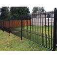 thumbnail image 4 of ALEKO Outdoor Yard Garden Steel Fence 8' x 5' Venice Style Black, 4 of 5