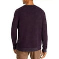 thumbnail image 2 of Dylan Gray Men Sweater Plaited Crewneck Waffle-Tight Knit Purple Size S $198, 2 of 2
