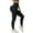 Black, variant on Yoga Pants Women Tight Fitting High Waisted Hip Lifting Vertical Stripe Threaded Yoga Pants Abdominal Compression Fitness Pants Outerwear Running Sports Pants