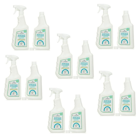 Juniper CLEAN Surface Cleaner with Bleach, 25 Fl. Oz. (Pack of 12), Total 300 Ounce
