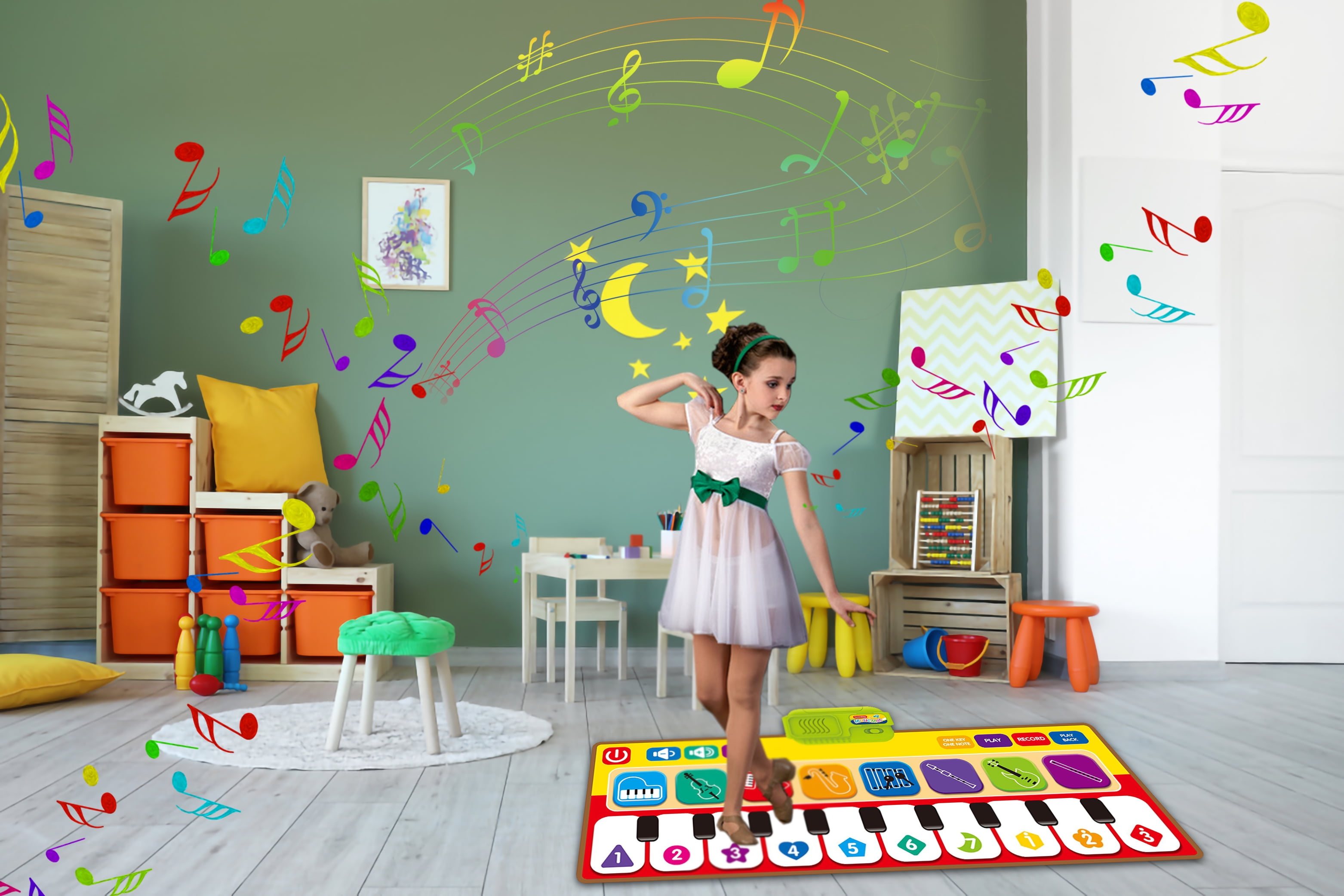 ALERACO Educational Piano mat for Boys and Girls Dance First Toys | 3 Year Plus Baby Toys | Toddlers Sports a Step Away Toy for Your Favorite Toddler boy and Girl playmat