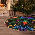 thumbnail image 5 of Fuzoiu Mexican Flower Traditional1 Print Christmas Tree Skirt,Xmas Christmas Decorations,Xmas Tree Mat for Farmhouse Holiday New Years Home Party Decor Tree Rugs-30", 5 of 6