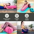 thumbnail image 3 of Sol Living Yoga Bolster Pillow Mini Meditation Cushion Meditation Accessories for Restorative Yoga Meditation Pillow Cotton Yoga Pillow Firm Body Pillow Bolster Pillow for Legs Removable Cover, 3 of 10