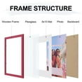 thumbnail image 5 of decorUhome 11x14 Matted to 8x10 Picture Frame, Photo Frame for Gallery Wall or Tabletop Display, Red, 5 of 9