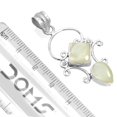 thumbnail image 2 of 925 Sterling Silver Pendant Natural Mother Of Pearl Handmade Jewelry, 2 of 3