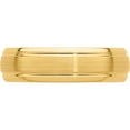 thumbnail image 4 of 14K Yellow Gold Light Comfort Fit Brush Satin Fancy Band (Size 10.5) Made In United States yb108l-10.5, 4 of 5
