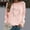 Pink, variant on Aloohaidyvio Tops for Women, Easter Womens Long Sleeved Round Neck Sports Shirt Tops,Easter Ladies Clothing