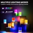 thumbnail image 3 of DAYBETTER Night Light, Dimmable Touch Lamp for Bedroom, Portable Table Bedside Lamps, 5 Brightness and 7 RGB Colors, Suitable for Bedroom/Baby Nursery/Bathroom/Hallways/Living Room, 3 of 6