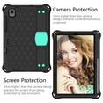 thumbnail image 2 of Dteck Case for Samsung Galaxy Tab S6 10.5" T860 T865 (2019 Released) 10.5-inch,Shockproof Rubber Kickstand Handle Silicone Protective Cover With Shoulder Strap,Black+Aqua, 2 of 6