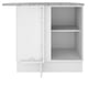 thumbnail image 2 of Mueble de cocina Madesa Glamy Esquinero 1 puerta Blanco, 2 of 10