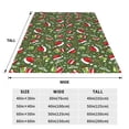thumbnail image 3 of Pofeuu Christmas Hat sock Print Ultra-Soft Micro Fleece Blanket,for Bed Or Sofa,All Season Throw Blankets Flannel Blanket-60"x50", 3 of 7