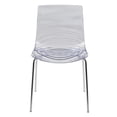 thumbnail image 2 of Home Furniture Astor Water Ripple Design Dining Chair Set of 4 - Clear, 2 of 7