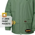 thumbnail image 4 of Pioneer Waterproof Rain Suit for Men - Lightweight Rain Jacket and Rain Pants - 2 Pockets - Green, 4 of 9