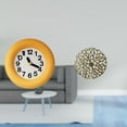 thumbnail image 2 of Reloj de pared moderno, silencioso, redondo, colgante, escultura de metal, decoración de pared, disco decorativo, madera artística, hierro forjado, si, 2 of 8