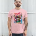 thumbnail image 3 of Tee Hunt Dean Russo Cosmic Trash Panda T-Shirt Funny Weird Hippie Men's Tee, Light Pink, X-Large, 3 of 5