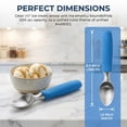 thumbnail image 7 of Ice Cream Scoop, 1 Pcs Stainless Steel Ice Cream Scooper, Comfortable Ergonomic Handle, Easy Release, Easy Clean, for Sorbet Blue 8.9 in, 7 of 7