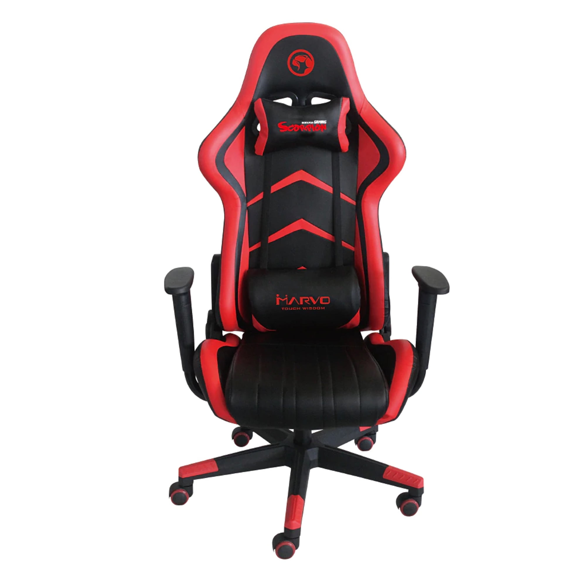  Marvo  Scorpion  CH 106 Adjustable Gaming  Chair  Black Red 