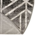 thumbnail image 7 of Unique Loom Matrix Trellis Collection Area Rug - Motif (8' Round Gray/Ivory), 7 of 7