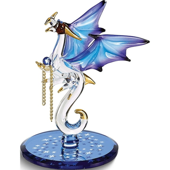 Fashion Dragon With Stars Crystal Accented Glass Figurine (2 X 2) Made In China gp1140