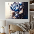 thumbnail image 2 of Designart Ice Blue And Purple Violets I Canvas Wall Art, 2 of 5