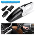 thumbnail image 3 of LAZIOEGR Portable 120W 3600mbar Wet & Dry Handheld Car Vacuum Cleaner, 5V Auto Interior Cleaning Tool with Attachments, Black and White, 14.5 inches / 37 cm, 3 of 9