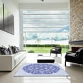 thumbnail image 6 of Ahgly Company Indoor Rectangle Patterned Heavenly Blue Area Rugs, 7' x 9', 6 of 6